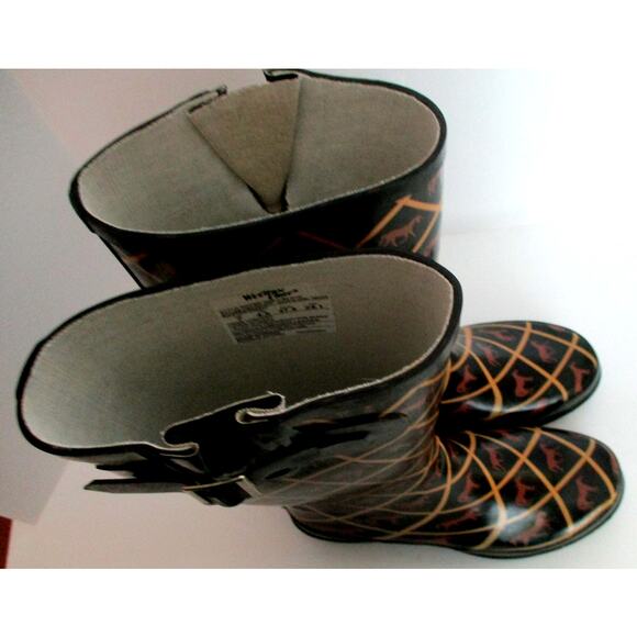 Western Chief Women's Black Horse Print Rain Boots Size 7M - Picture 7 of 11